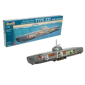 Revell 05078 Type XXI U-Boat With Interior Plastic Kit