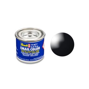Revell 32107 No.07 Gloss Black Enamel Paint 14ml Tin