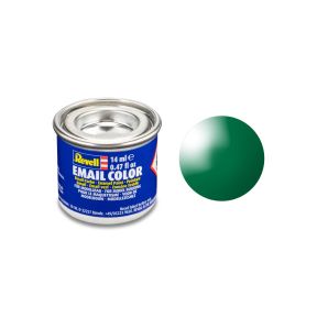 Revell 32161 No.61 Gloss Emerald Green Enamel Paint 14ml Tin