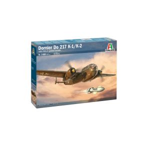 Italeri 1488 Dornier Do-217 K-1/K-2 with Fritz X Guided Bombs Plastic Kit