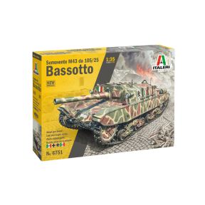 Italeri 6751 Semovente M43 da 105/25 Bassotto Self Propelled Gun Plastic Kit