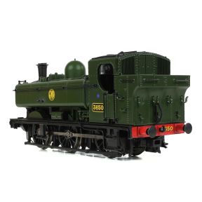 Bachmann 32-198 OO Gauge GW 8750 Pannier Tank 3650 GW Green Shirtbutton