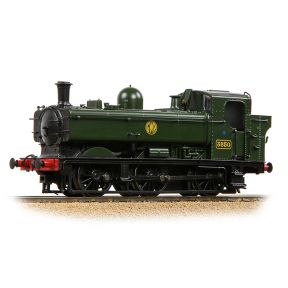 Bachmann 32-198 OO Gauge GW 8750 Pannier Tank 3650 GW Green Shirtbutton