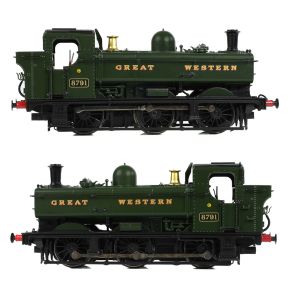 Bachmann 32-204A OO Gauge GW 8750 Pannier Tank 8791 GW Green Great Western