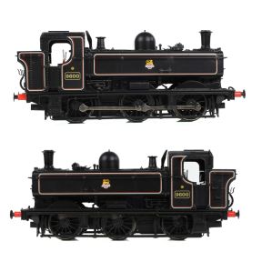 Bachmann 32-205B OO Gauge GW 8750 Pannier Tank 9600 BR Lined Black Early Emblem