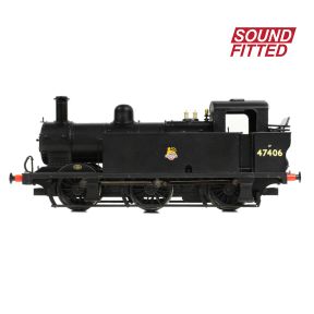 Bachmann 32-231BSF OO Gauge LMS Fowler 3F 0-6-0 Jinty 47406 BR Black Early Emblem DCC Sound Fitted