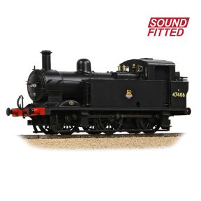 Bachmann 32-231BSF OO Gauge LMS Fowler 3F 0-6-0 Jinty 47406 BR Black Early Emblem DCC Sound Fitted