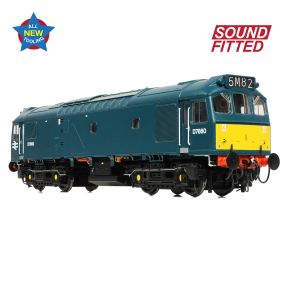 Bachmann 32-333SF OO Gauge Class 25/3 D7660 BR Blue Small Yellow Panels DCC Sound Fitted