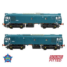 Bachmann 32-333SF OO Gauge Class 25/3 D7660 BR Blue Small Yellow Panels DCC Sound Fitted