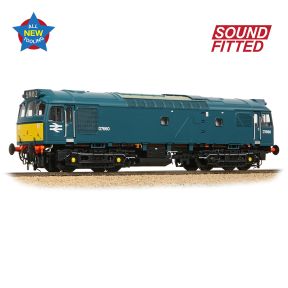 Bachmann 32-333SF OO Gauge Class 25/3 D7660 BR Blue Small Yellow Panels DCC Sound Fitted