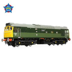 Bachmann 32-334 OO Gauge Class 25/3 D7672 'Tamworth Castle' BR Two Tone Green Full Yellow Ends