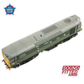 Bachmann 32-334SFX OO Gauge Class 25/3 D7672 'Tamworth Castle' BR Two Tone Green Full Yellow Ends DCC Sound Fitted Deluxe