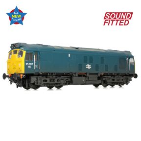 Bachmann 32-340SF OO Gauge Class 25/1 25057 BR Blue Weathered DCC Sound Fitted