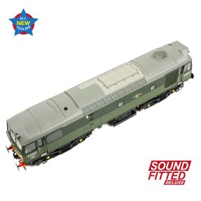 Bachmann 32-341SFX OO Gauge Class 25/2 D5282 BR Two Tone Green Small Yellow Panels  DCC Sound Fitted Deluxe