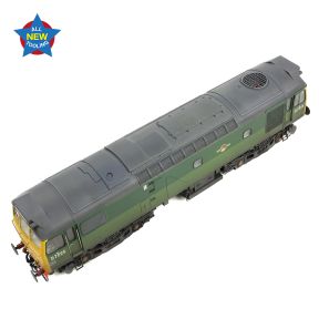 Bachmann 32-342 OO Gauge Class 25/2 D7525 BR Two Tone Green Full Yellow Ends Weathered