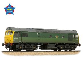Bachmann 32-342 OO Gauge Class 25/2 D7525 BR Two Tone Green Full Yellow Ends Weathered
