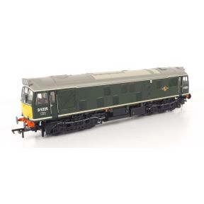 Bachmann 32-343SF-SH OO Gauge Class 25 D5225 BR Green Small Yellow Panels DCC Sound Fitted