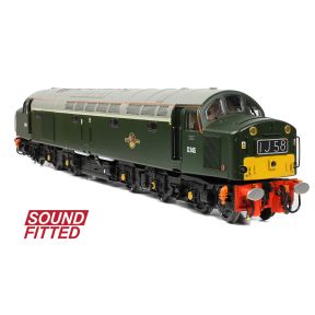 Bachmann 32-491SF OO Gauge Class 40 Centre Headcode D345 BR Green Small Yellow Panels DCC Sound Fitted