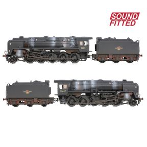 Bachmann 32-862ASF OO Gauge BR 9F 2-10-0 92097 Tyne Dock BR Black Late Crest BR1B Tender Weathered DCC Sound Fitted