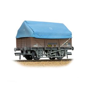 Bachmann 33-085D OO Gauge 5 Plank China Clay Wagon BR Bauxite (TOPS) With Hood Weathered B743029