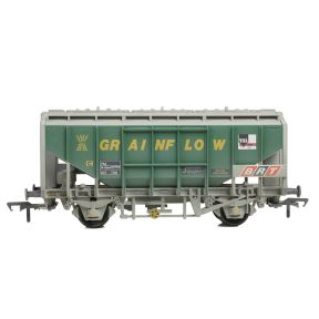Bachmann 33-132B OO Gauge 35 Ton PAA Bulk Grain Wagon Grainflow Green & Grey Weathered