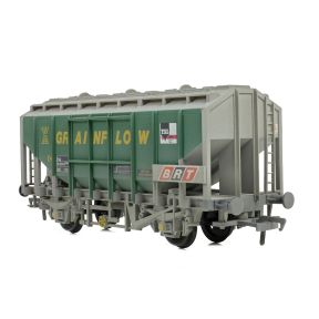Bachmann 33-132B OO Gauge 35 Ton PAA Bulk Grain Wagon Grainflow Green & Grey Weathered