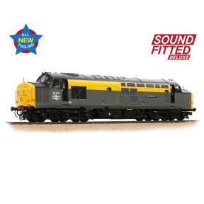 Bachmann 35-308SFX OO Gauge Class 37/0 37201 'St. Margaret' BR Dutch Grey And Yellow Centre Headcode DCC Sound Deluxe