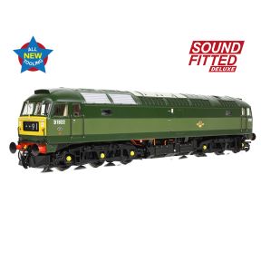 Bachmann 35-410ASFX OO Gauge Class 47 D1922 BR Green Small Yellow Panels DCC Sound Fitted Deluxe