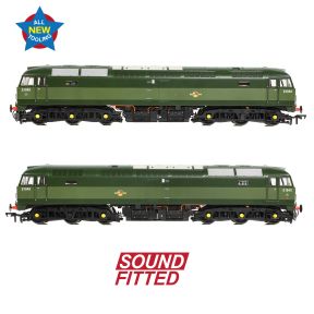 Bachmann 35-410BSF OO Gauge Class 47 D1940 BR Green Small Yellow Panels DCC Sound Fitted