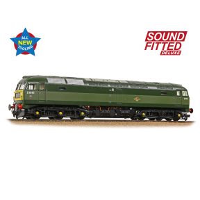 Bachmann 35-410BSFX OO Gauge Class 47 D1940 BR Green Small Yellow Panels DCC Sound Fitted Deluxe