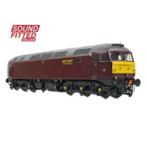 Bachmann 35-431SFX OO Gauge Class 47 47826 WCRC Maroon DCC Sound Fitted Deluxe