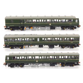 Bachmann 35-500SF-SH OO Gauge Class 117 3 Car DMU BR Green DCC Sound Fitted