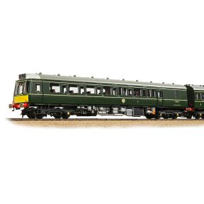 Bachmann 35-503 OO Gauge Class 117 3 Car DMU R334 BR Green Small Yellow Panels