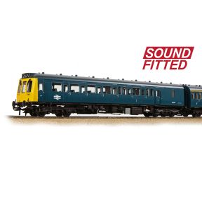 Bachmann 35-504SF OO Gauge Class 117 3 Car DMU L412 BR Blue DCC Sound Fitted