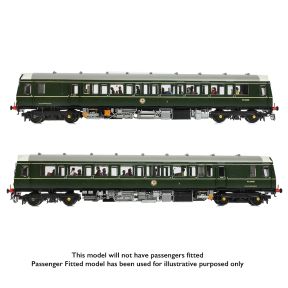 Bachmann 35-528 OO Gauge Class 121 Railcar W55028 BR Green Small Yellow Panels