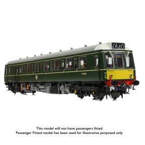 Bachmann 35-528 OO Gauge Class 121 Railcar W55028 BR Green Small Yellow Panels