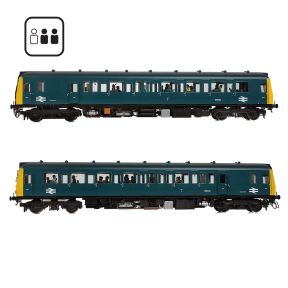 Bachmann 35-529PF OO Gauge Class 121 Railcar W55033 BR Blue Passengers Fitted