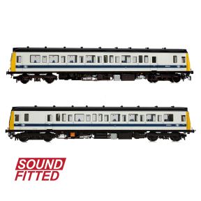 Bachmann 35-531SF OO Gauge Class 121 Railcar W55034 BR White And Blue Sound Fitted