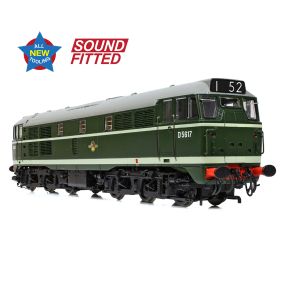 Bachmann 35-801ASF OO Gauge Class 30 D5617 BR Green DCC Sound Fitted