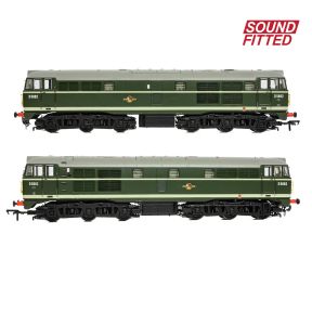 Bachmann 35-802ASF OO Gauge Class 30 D5862 BR Green Small Yellow Panels DCC Sound Fitted