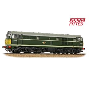 Bachmann 35-802ASF OO Gauge Class 30 D5862 BR Green Small Yellow Panels DCC Sound Fitted