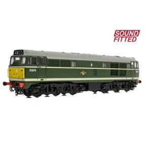 Bachmann 35-802SF OO Gauge Class 30 D5574 BR Green Small Yellow Panels DCC Sound Fitted