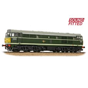 Bachmann 35-802SF OO Gauge Class 30 D5574 BR Green Small Yellow Panels DCC Sound Fitted