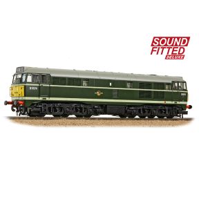 Bachmann 35-802SFX OO Gauge Class 30 D5574 BR Green Small Yellow Panels DCC Sound Fitted Deluxe