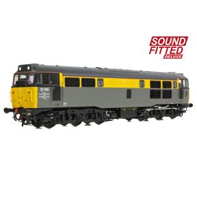 Bachmann 35-822SFX OO Gauge Class 31 31188 BR Engineers Grey & Yellow DCC Sound Fitted Deluxe