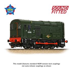 Bachmann 35-901SF OO Gauge Class 08 Shunter D3785 BR Green DCC Sound Fitted