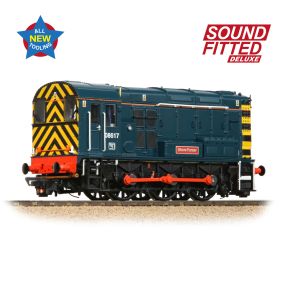 Bachmann 35-915SFX OO Gauge Class 08 Shunter 08617 'Steve Purser' BR Blue DCC Sound Fitted Deluxe