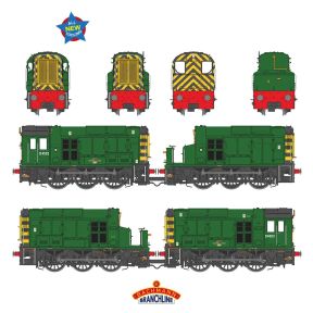 Bachmann 35-945SF OO Gauge Class 13 Shunter D4502 BR Green With Wasp Stripes DCC Sound Fitted