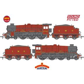Bachmann 35-975SF OO Gauge LMS Jubilee 5742 'Connaught' LMS Crimson Double Chimney & Riveted Stanier Tender DCC Sound Fitted