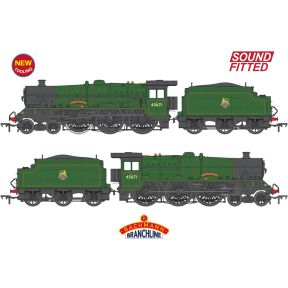 Bachmann 35-976SF OO Gauge LMS Jubilee 45671 'Prince Rupert' BR Lined Green Early Crest Riveted Stanier Tender DCC Sound Fitted